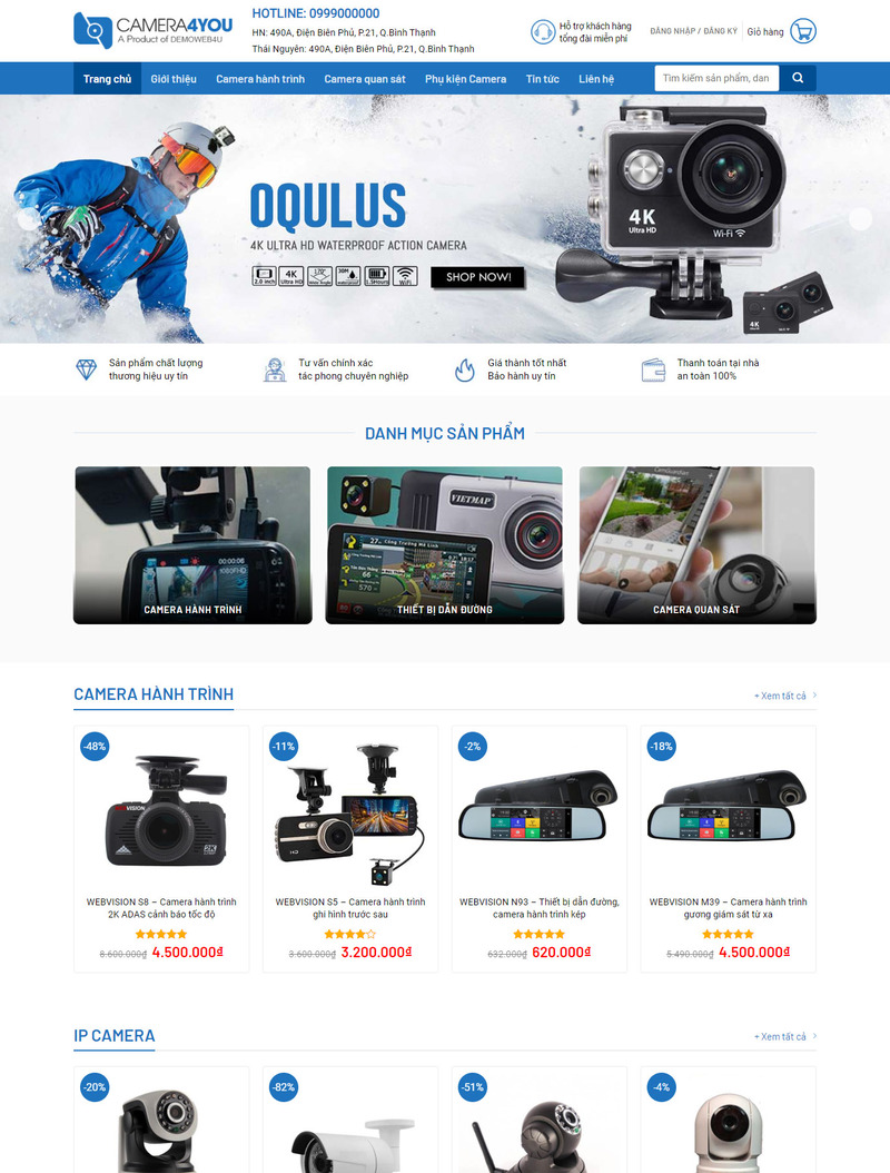 Bảng giá thiết kế website bán hàng camera có thể thay đổi theo yêu cầu (Nguồn: Internet)