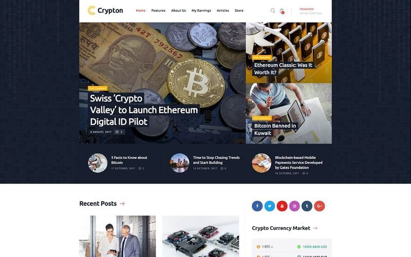 Mẫu website bán hàng crypto (Nguồn: Internet)