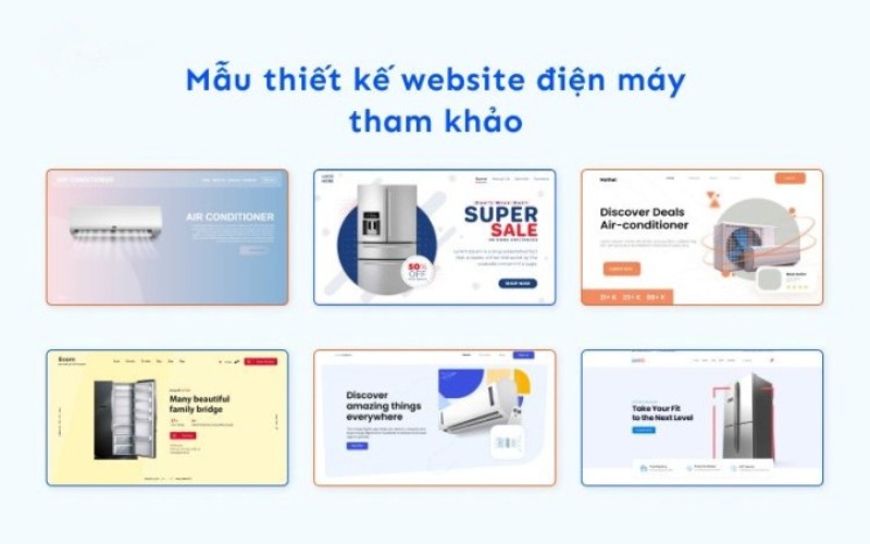 Các mẫu giao diện website điện máy đẹp (Nguồn: Internet)