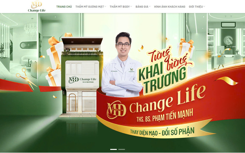 Mẫu giao diện website của STARGET (Nguồn: STARGET)