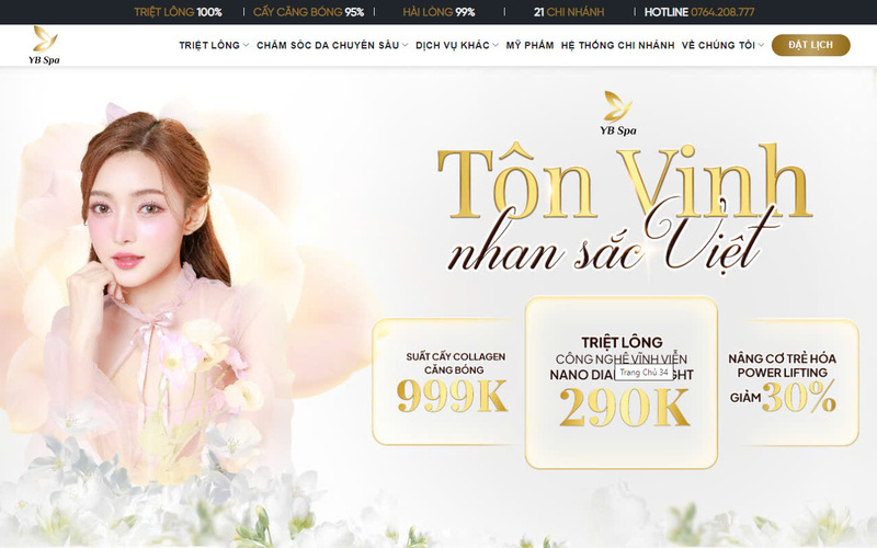 Mẫu giao diện website đẹp và chuẩn SEO (Nguồn: STARGET)