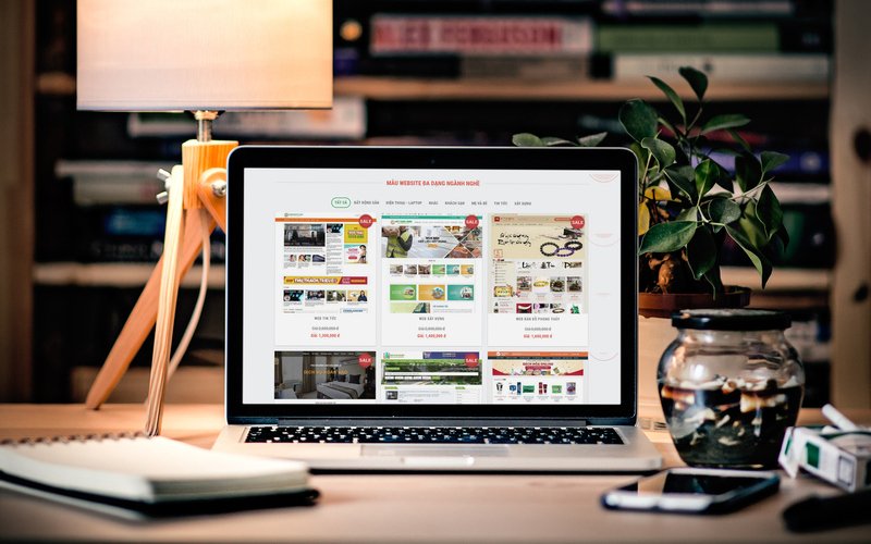 Mẫu giao diện website bán hàng phong thuỷ STARGET (Nguồn: Internet)