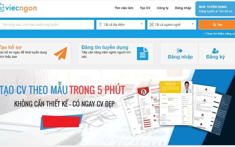 Chọn nơi thiết kế mẫu giao diện website giới thiệu công ty tuyển dụng (Nguồn: Internet)