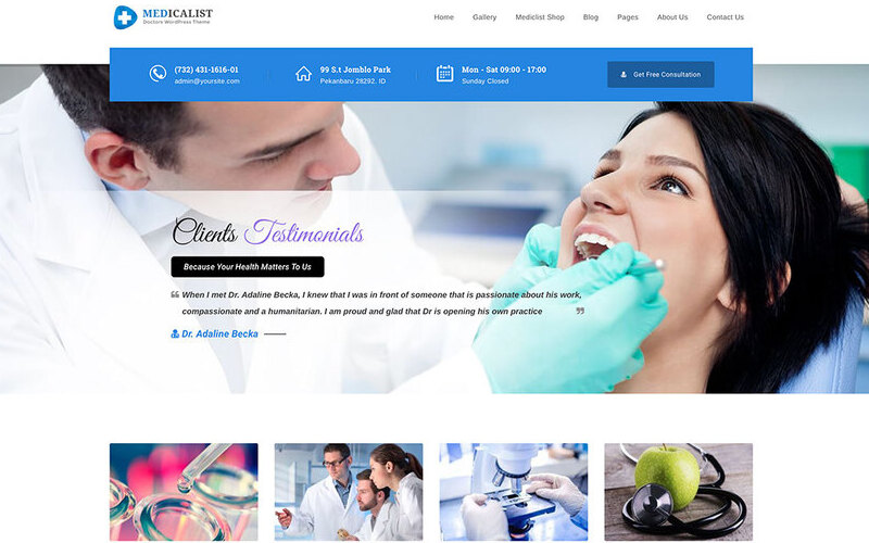 Mẫu giao diện website giới thiệu nha khoa chuyên nghiệp (Nguồn: Internet)