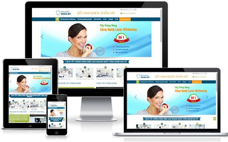 Chọn mẫu giao diện website giới thiệu nha khoa phù hợp (Nguồn: Internet)