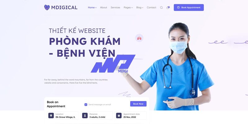 Tính năng cần có của một website phòng khám chuyên nghiệp (Nguồn: Internet)
