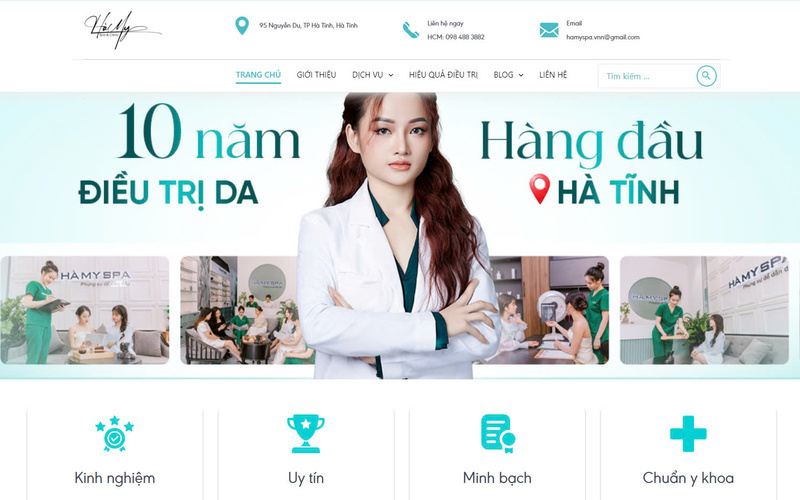 Mẫu giao diện website của STARGET (Nguồn: STARGET)