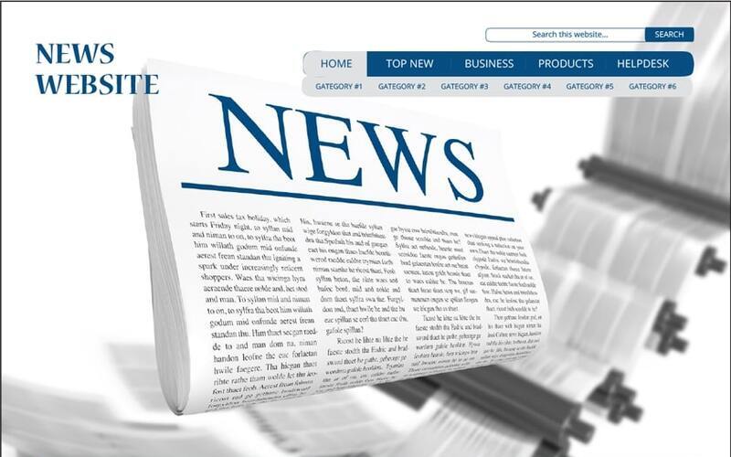 Mẫu giao diện website tin tức thủ thuật (Nguồn: Internet)