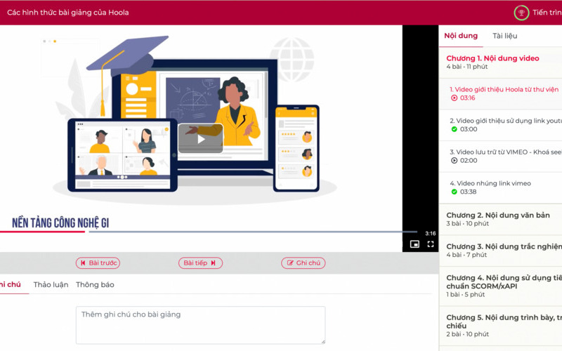 Mẫu website giới thiệu dịch vụ đào tạo trực tuyến (Nguồn: Internet)