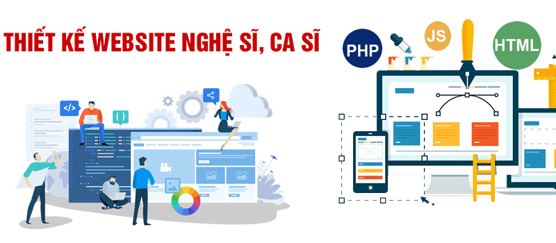 Thiết kế mẫu website giới thiệu dự án ca sĩ chuyên nghiệp (Nguồn: Internet)