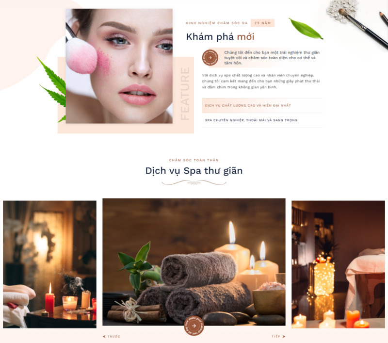 Mẫu website giới thiệu spa là gì? (Nguồn: Internet)