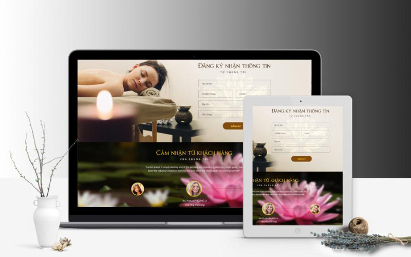 Mẫu website giới thiệu spa phong phú, đa dạng phong cách (Nguồn: Internet)