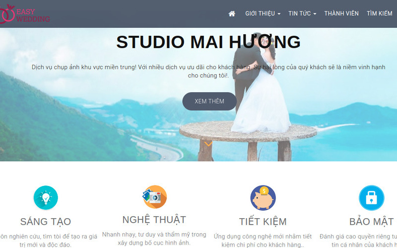 Các yếu tố cần có của một mẫu website giới thiệu studio (Nguồn: Internet)