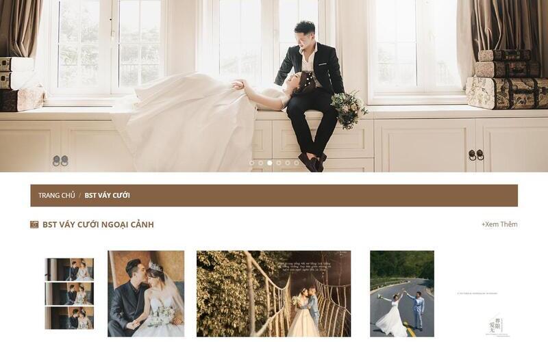 Mẫu website giới thiệu studio ảnh (Nguồn: Internet)