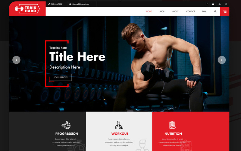 Yếu tố cần có trong mẫu website giới thiệu trung tâm gym (Nguồn: Internet)