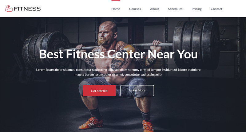 Mẫu website giới thiệu trung tâm gym theo phong cách lifestyle (Nguồn: Internet)