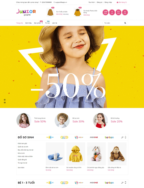 Mẫu Website Bán Hàng Đồng Hồ VIP ST-TS81